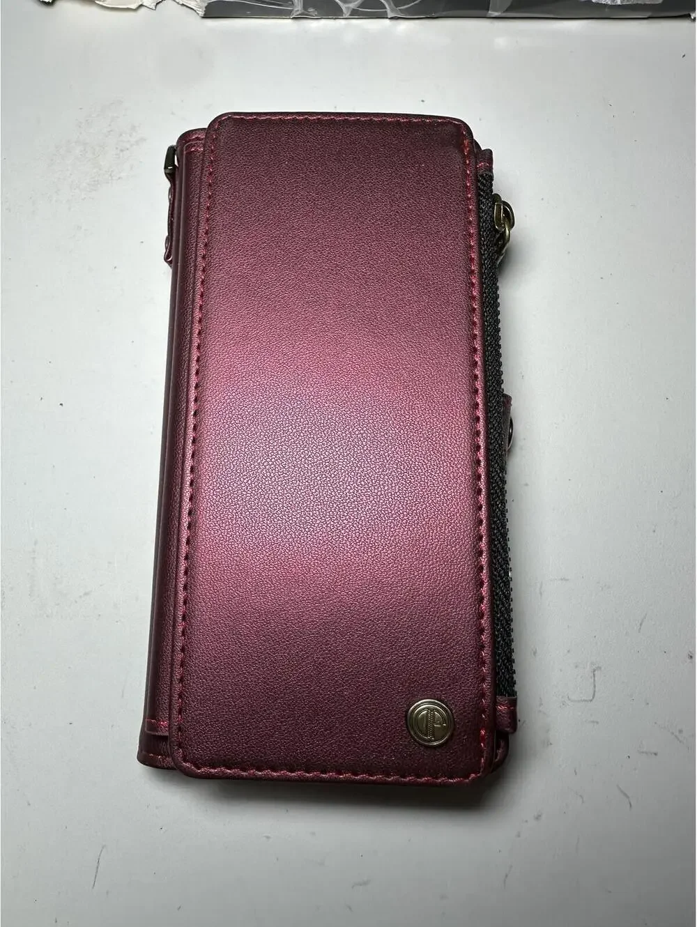Defencase Magnetic Wallet Case for Samsung Galaxy S25 6.2 inch - Wine Red